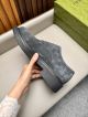 Gucci Man Grey Calfskin Business Leather Shoes 042879 (8)_th.jpg